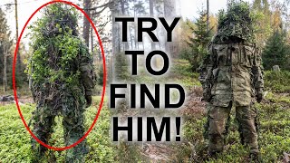 How to Hide  Ghillie Suit in Action [upl. by Ylime501]