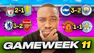 Predicting Gameweek 11 of the Premier League [upl. by Annairam]