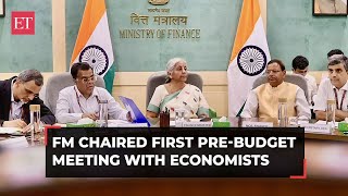 Prebudget meeting with FM Sitharaman Economists suggest continuing capital expenditure [upl. by Durwyn]