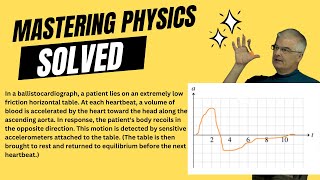 Mastering Physics Solved In a ballistocardiograph a patient lies on an extremely low friction [upl. by Thebault]