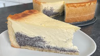 Cremiger Mohn Schmand Kuchen  Mohnkuchen 😍 Unglaublich lecker [upl. by Durrace]