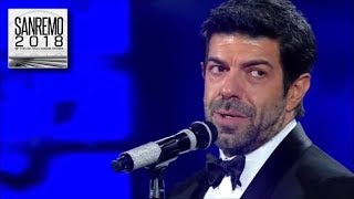 Sanremo 2018  Linedito mashup di Pierfrancesco Favino [upl. by Barnum]