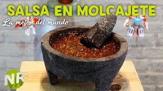 Salsa Para Carne Asada en Molcajete Receta Leon Guanajuato [upl. by Winona]