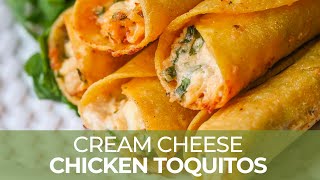 Cream Cheese Chicken Taquitos Recipe [upl. by Nibbor370]