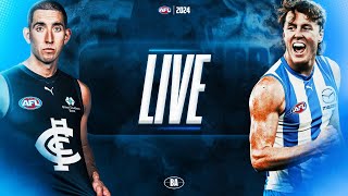 LIVE with PommyinOZ  Carlton v North Melbourne  AFL Round 19 2024 [upl. by Adorne]