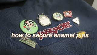 HOW TO EASILY SECURE ENAMEL PINS [upl. by Nimsay534]