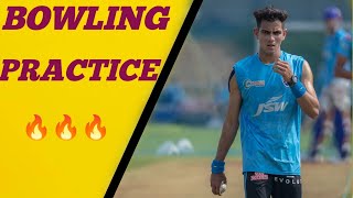 Kamlesh nagarkoti fast bowling video Net practice session [upl. by Marmion237]