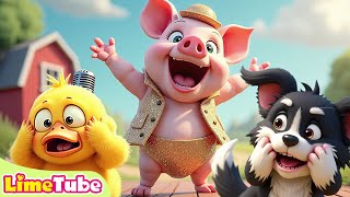 Little Pig the Superstar amp brushing teeth more Nursery Rhymes amp Kids Songs  LimeAndToys [upl. by Clevie]