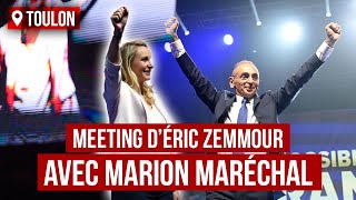 Meeting d’Eric Zemmour avec Marion Maréchal à Toulon [upl. by Lila]