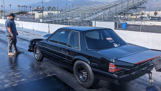 Irwindale speedway private testing 32023 nitrous mustang Zink Racing Tookie Williams Socal [upl. by Macleod]