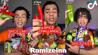 SPICIEST FOOD  Ramizeinn New TikTok Videos Compilation 2023 [upl. by Alemac]