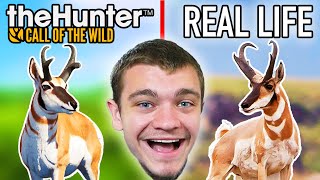 Pronghorn Hunting in Game VS Real Life [upl. by Redla800]