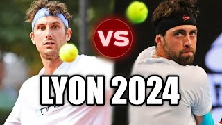 Nikoloz Basilashvili vs Alexander Ritschard LYON 2024 [upl. by Sewell28]