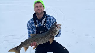 Big lake trout Gunflint Trail MN [upl. by Aehr]