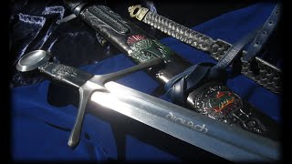 Medieval Swords amp Scabbards by Fable Blades Custom Swords Swordsmith Brendan Olszowy [upl. by Vinnie547]