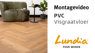 PVC Visgraat vloer leggen Lundia [upl. by Tanner]