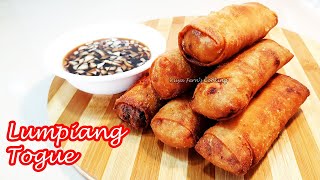 HOW TO MAKE EASY LUMPIANG TOGUE RECIPE  YUMMY BEAN SPROUT SPRING ROLLS [upl. by Eiffub953]