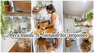 Como decorar lavanderia pequena [upl. by Atterys328]