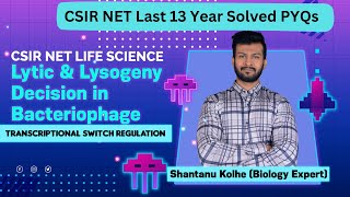 Lytic vs Lysogenic Cycle Switch  Regulation Of Lambda Phage  CSIR NET LIFE SCIENCE PYQs 13 Years [upl. by Niamreg]