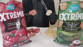 EXTREME Walmart Potato Chips Battle Great Value KETCHUP vs DILL [upl. by Mcgray]