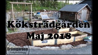 köksträdgård maj 2018 [upl. by Ahsinod]