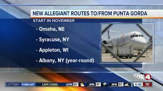 Allegiant Air is adding new Punta Gorda routes [upl. by Arvell]