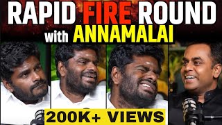 Annamalai Rapid Fire Round with Sushant Sinha Podcast  Kohli or Dhoni Kejriwal or Rahul Gandhi [upl. by Nyrek]