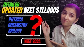 NEET 2024 Deleted SyllabusBiology Chemistry And Physics Detailed Video [upl. by Estis]