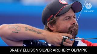 Brady Ellison silver  Brady Ellison archery Archery Olympic 2024 [upl. by Sidnak]