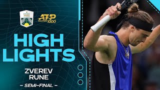 Zverev v Rune semifinal Highlights  Rolex Paris Masters 2024 [upl. by Candy650]