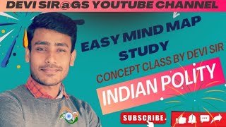 EASY MIND MAP STUDYMAHAMARATHONINDIAN POLITYDISCUSSION IN SIMPLE WAYBY DEVI SIR [upl. by Anerak]