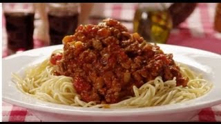 How to Make Meaty Spaghetti Sauce  Pasta Recipe  Allrecipescom [upl. by Aiekahs]