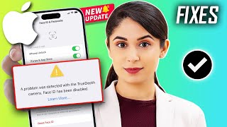 How to Fix A Problem was detected with the true depth camera Face ID has been disabled Issue iPhone [upl. by Fricke]