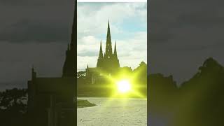 Scenes from Lichfield Staffordshire England historic city tourist festival [upl. by Acirne]