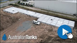 Parthenon On Site Detention Tank Installation for Hutchinson Builders [upl. by Aihpos]