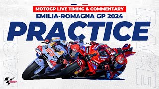 LIVE Data MotoGP Free Practice EmiliaRomagna GP 2024  Misano [upl. by Chura]