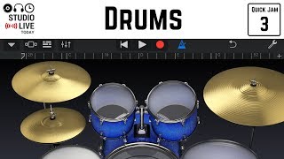 How to play drums in GarageBand iOS iPadiPhone [upl. by Gunzburg]