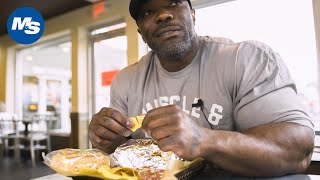 What Bodybuilders Eat At Restaurants  Bulking Burritos amp Cookies  Kerrith Bajjo [upl. by Phemia]