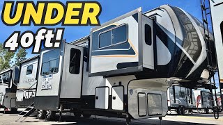 NEW front living fifth wheel under 40ft 2024 Keystone Alpine Avalanche Edition 346FL [upl. by Leuqer]