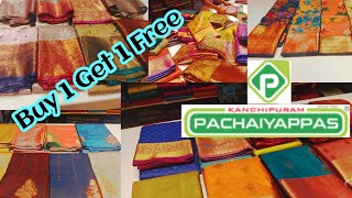 T Nagar Pachaiyappas Low Budget  Tissue  Wedding silk  Art Silk Buy 1 get 1 sarees collections [upl. by Sachi]