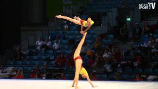 Sachsenpokal Riesa 2012 Junioren Balance Womens Pair Germany  Sarah Haslinger Lara Kielkopf [upl. by Screens]