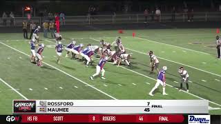 Maumee Mauls Rossford for Most Wins Since 2017 [upl. by Kcirdez]