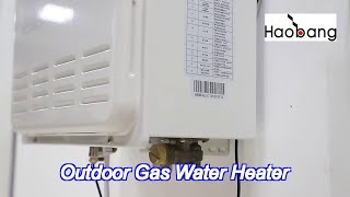 rv camping gas water heater 32kw36kw outdoor using waterproof [upl. by Adeehsar]