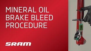 SRAM MTB Mineral Oil Brake Bleed Procedure [upl. by Alicul]