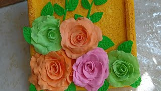 DIY Clay wall decor ideawall hanging craftRoom decorating ideaclay artartandcraftviralvideo [upl. by Drofnil]