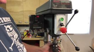 Teco L510 VFD for Sears Drill Press [upl. by Nortad161]