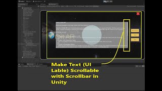 Scrollable Text in Unity 6  Add vertical scrollbar to TextMeshPro Content in Unity 6 [upl. by Ahsik206]