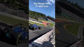 🤩 Eau RougeRaidillon con monoplazas F1 2022 f1 spafrancorchamps f12022 eaurouge formula1 [upl. by Enaed]