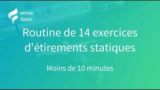 14 Exercices détirements statiques  10 minutes [upl. by Eleon179]