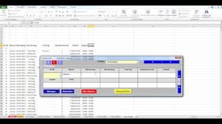 Datenbanken in Excel aus flexibler Eingabemaske mit Datentypen  Zuweisung erstellen Schichtplan [upl. by Fred969]